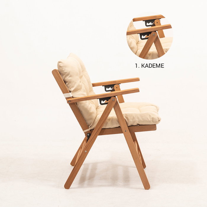 Hanah Home Silla de Jardín MYL04 - Crema